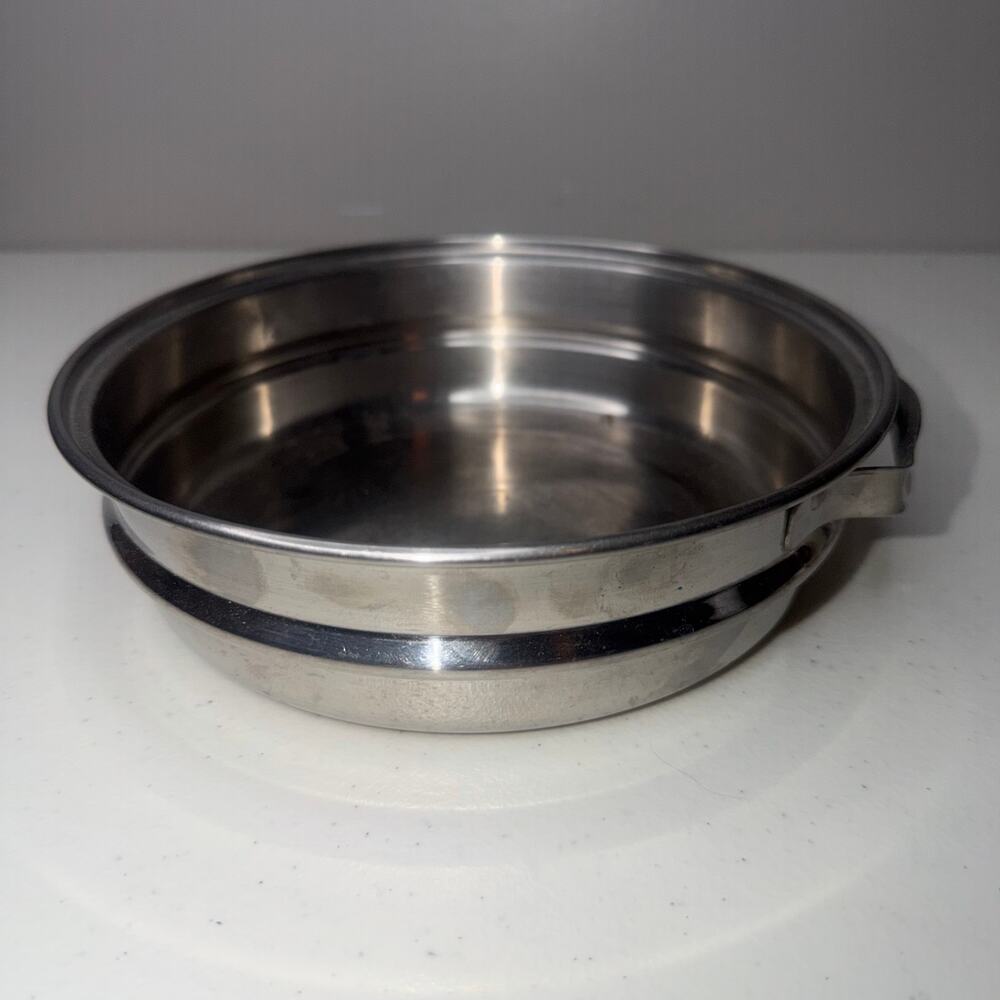 Vintage Lifetime Stainless Steel Double Boiler Insert 18-8 R6 Measures 7.5"
